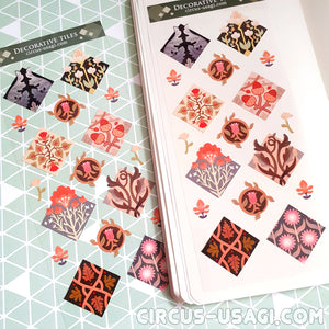 Vinyl sticker sheet | Decorative tiles