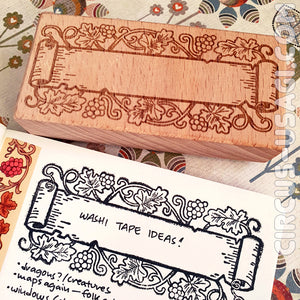 Wooden stamp | Wizard scrolls