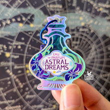 Load image into Gallery viewer, Acrylic Charms (rainbow holo with silver foil) | Bottled Celestial Compounds