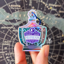 Load image into Gallery viewer, Acrylic Charms (rainbow holo with silver foil) | Bottled Celestial Compounds