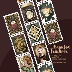 Washi tape | Haunted Trinkets (gold foil stamp washi)
