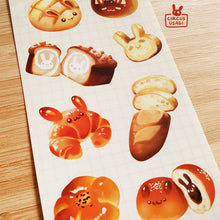 Load image into Gallery viewer, Transparent sticker sheet | Bread buns