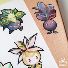 Load image into Gallery viewer, Transparent sticker sheet | Plant pkmn variations