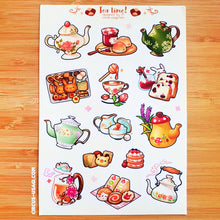 Load image into Gallery viewer, Transparent sticker sheet | Tea time