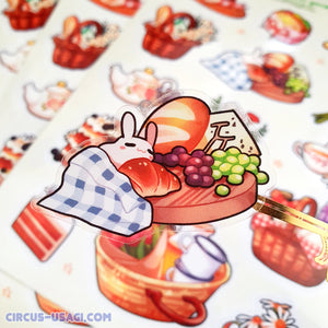 Transparent sticker sheet | Springcore picnic
