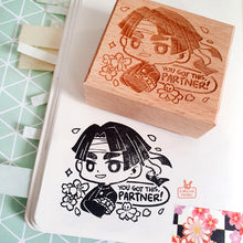 Load image into Gallery viewer, Wooden stamps | Kazuma believes in you