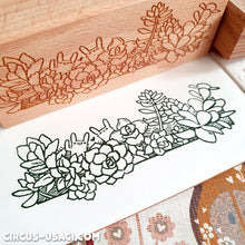 Load image into Gallery viewer, Wooden stamps | Succulent garden