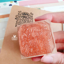 Load image into Gallery viewer, Wooden stamps | Happy mail + Happy things inside