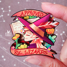 Load image into Gallery viewer, Wooden pin | Wizard approved
