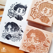 Load image into Gallery viewer, Wooden stamps | Ryunosuke agrees!