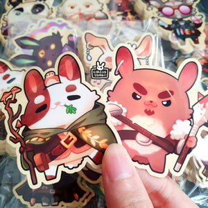 Sticker sets | DnD classes as wabbit (set of 5 or 13)