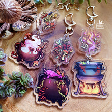Load image into Gallery viewer, Acrylic charms | Broil and bubble (linked charms)