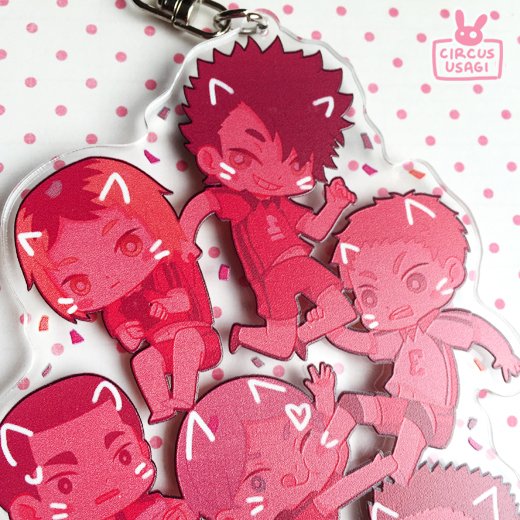 Acrylic charms | Haikyuu teams – whiterabbitcafe