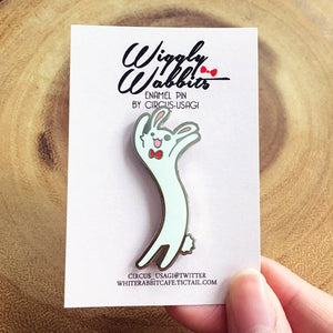 Enamel pins | Wiggly wabbits