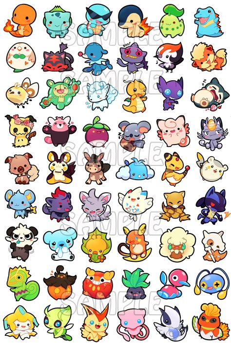 Stickers  Pokemon – whiterabbitcafe