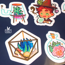 Load image into Gallery viewer, Transparent sticker sheet | Succulent wizard&#39;s collection