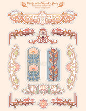 Load image into Gallery viewer, Transparent sticker sheet | Motifs in the wizard&#39;s study