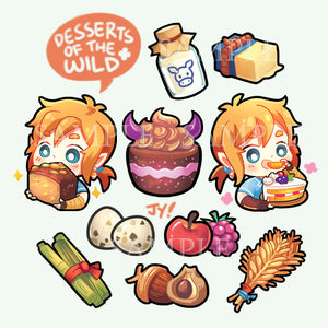 Sticker set | Desserts of the wild