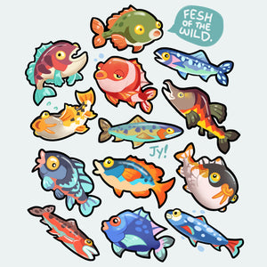Sticker set | Fish of the wild