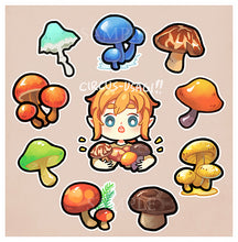 Load image into Gallery viewer, Sticker set | Shrooms of the wild